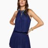 Dresses Ramy Brook | Ramy Brook Paris Sleeveless Mini Dress Navy