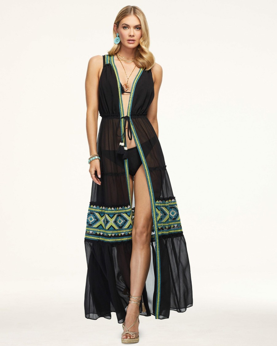 Swim Ramy Brook | Ramy Brook Lucy Coverup Maxi Dress Black