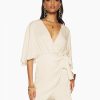 Dresses Ramy Brook | Ramy Brook Alexis Wrap Mini Dress Shop All Bone