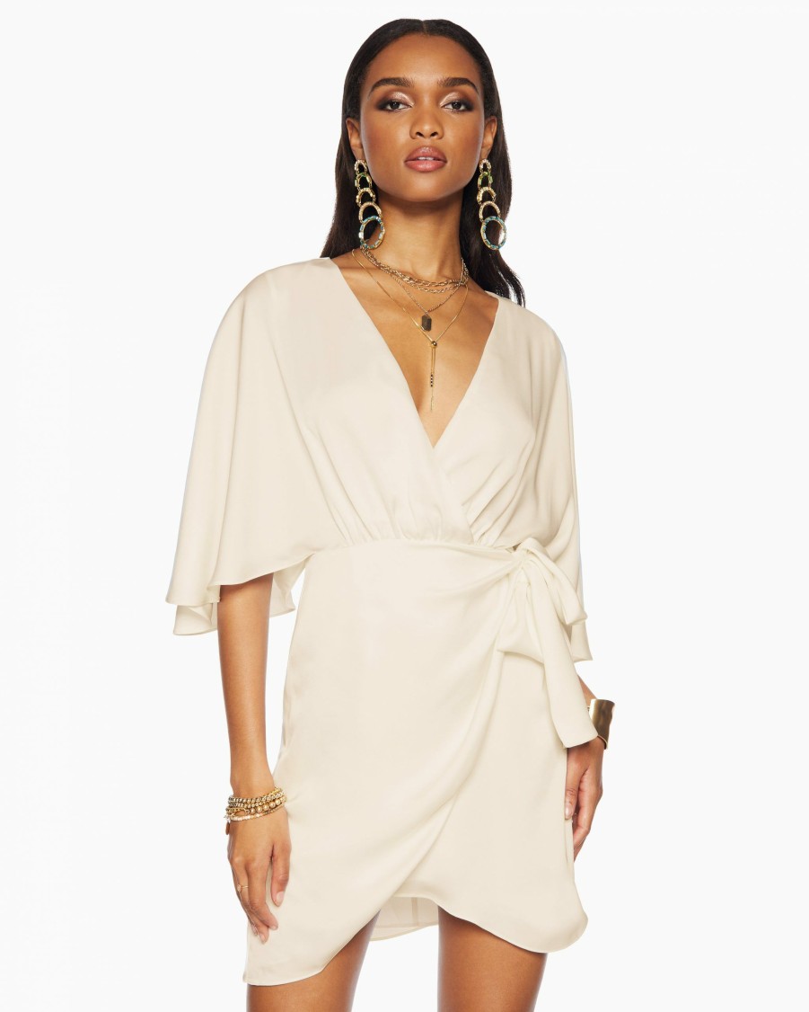 Dresses Ramy Brook | Ramy Brook Alexis Wrap Mini Dress Shop All Bone