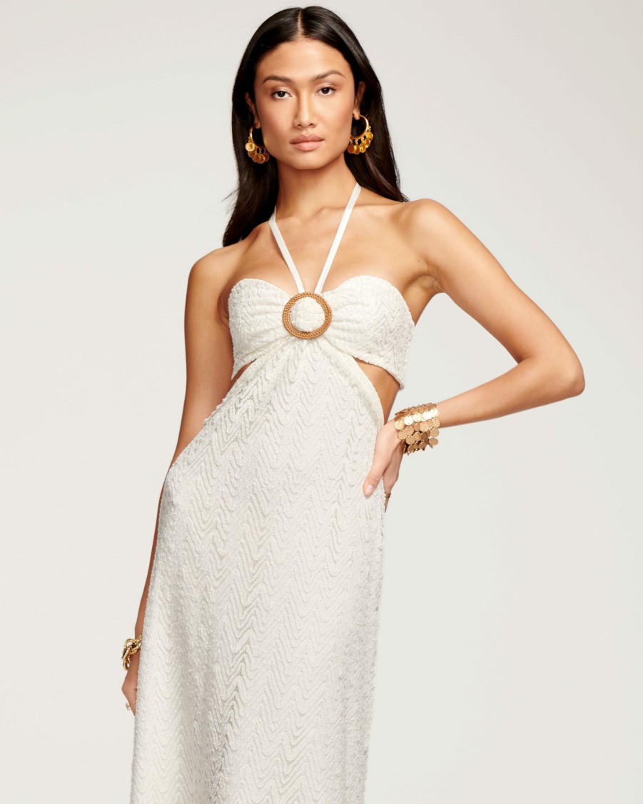 Dresses Ramy Brook | Ramy Brook Topez Cutout Maxi Dress Ivory