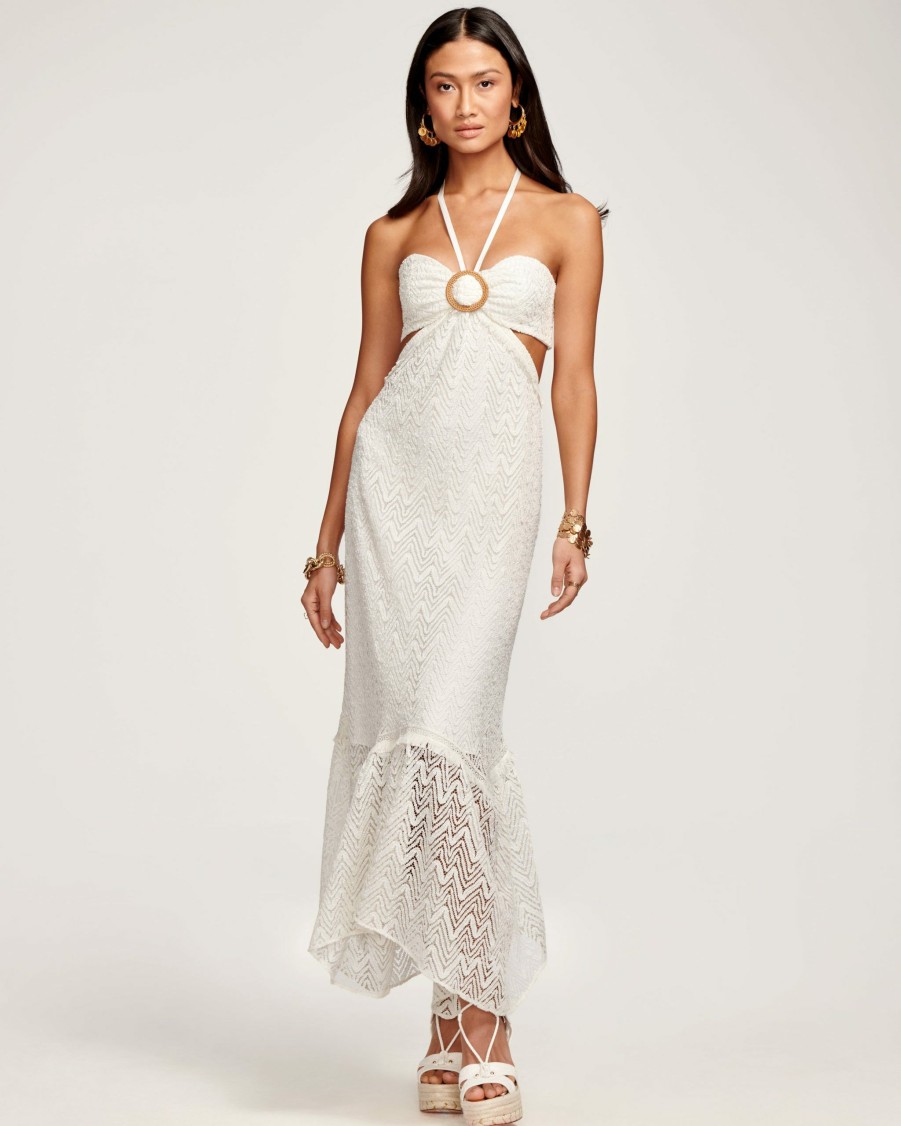 Dresses Ramy Brook | Ramy Brook Topez Cutout Maxi Dress Ivory