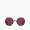 Swim Ramy Brook | Ramy Brook St. Tropez Hexagon Sunglasses Shop All Gradient Pink