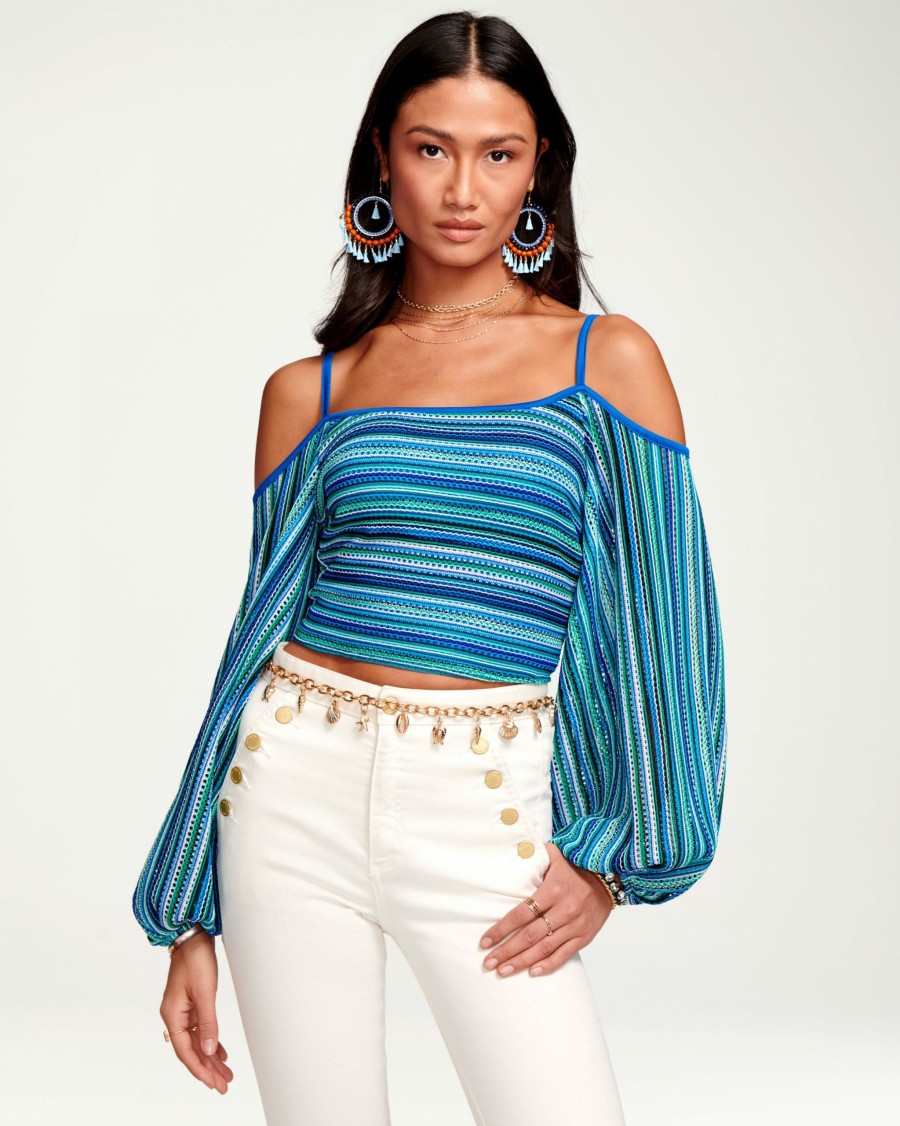 Clothing Ramy Brook | Ramy Brook All New Arrivals Ziva Balloon Sleeve Top Sky