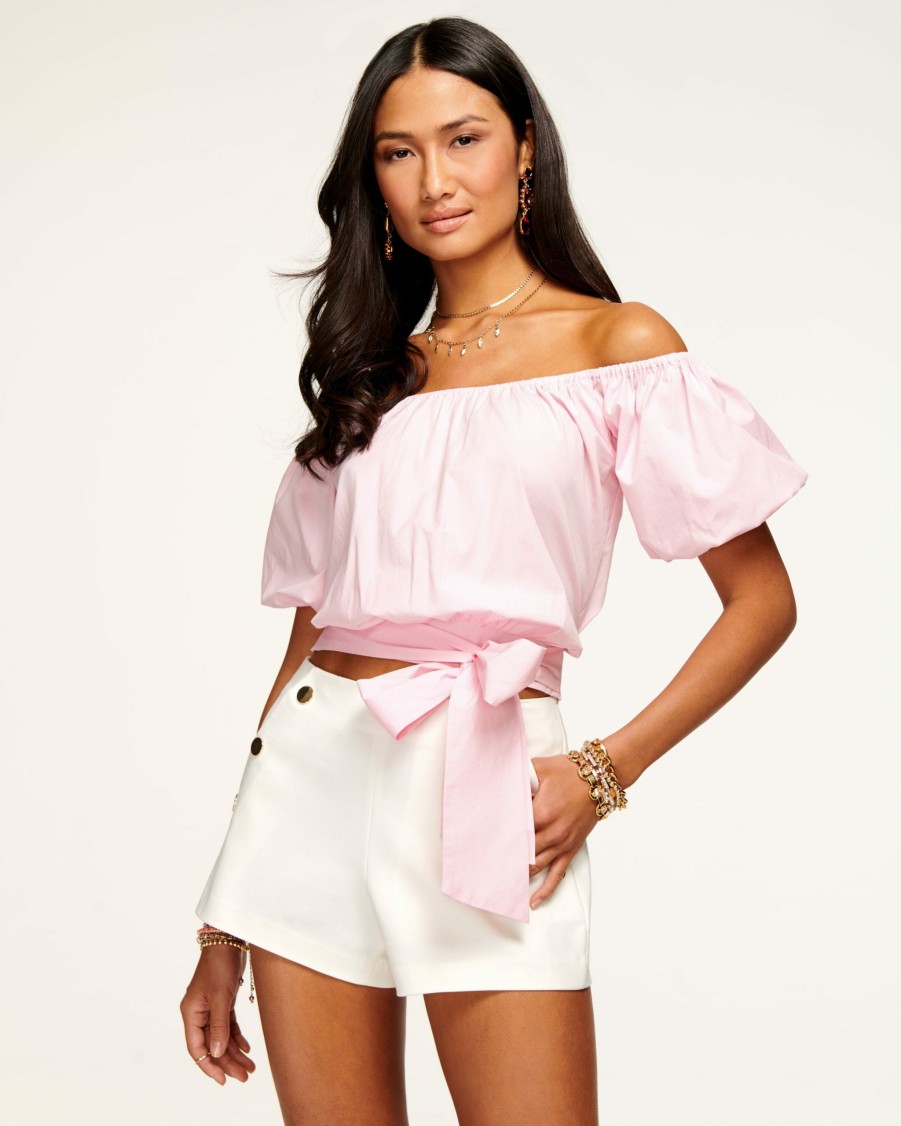 Clothing Ramy Brook | Ramy Brook Sale Autumn Off-The-Shoulder Top Opal Pink