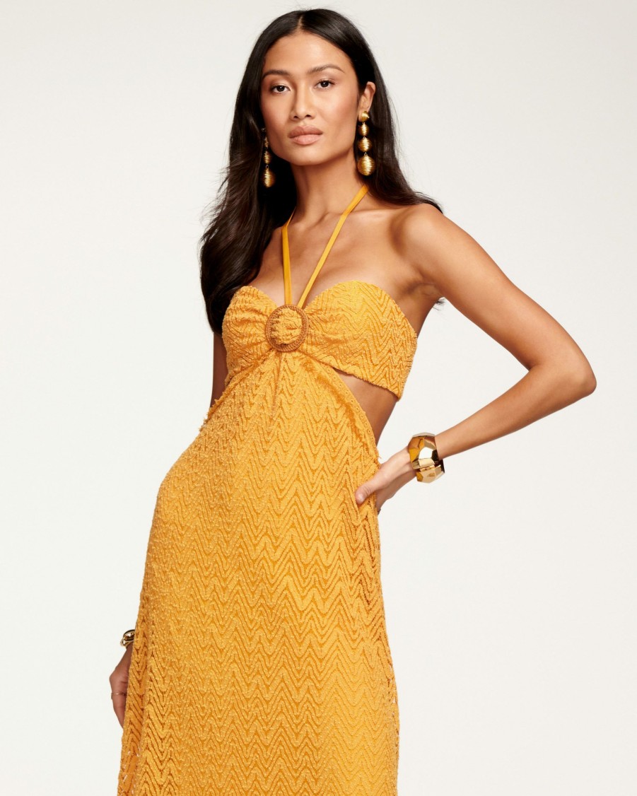 Dresses Ramy Brook | Ramy Brook Topez Cutout Maxi Dress All New Arrivals Radiant Yellow