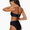 Swim Ramy Brook | Ramy Brook Ivo Ruched Bikini Bottom Black