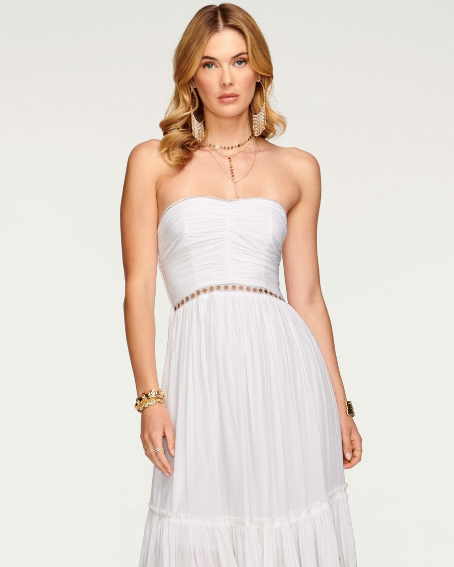 Dresses Ramy Brook | Ramy Brook Stephy Strapless Midi Dress Ivory