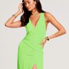 Dresses Ramy Brook | Ramy Brook Gemma Slit Maxi Dress All New Arrivals Capri Green