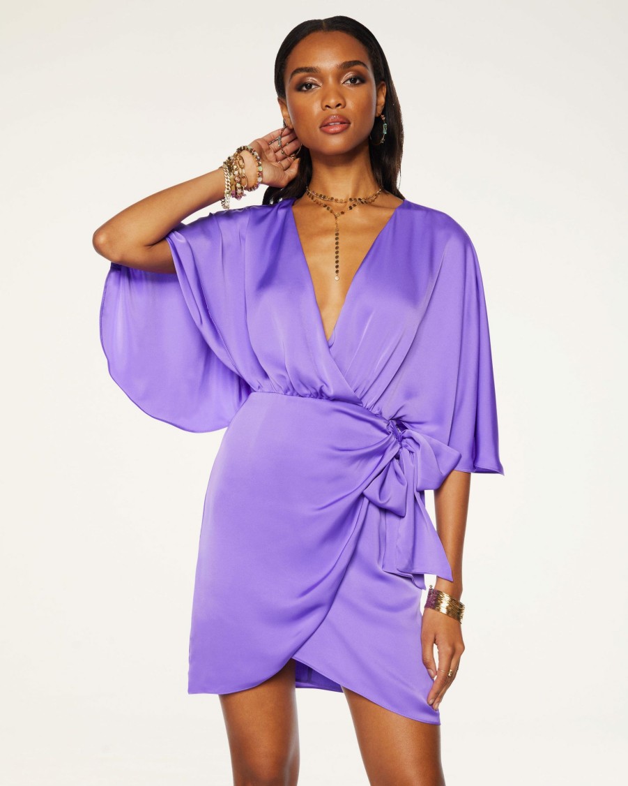 Clothing Ramy Brook | Ramy Brook Alexis Wrap Mini Dress Bright Jasmine